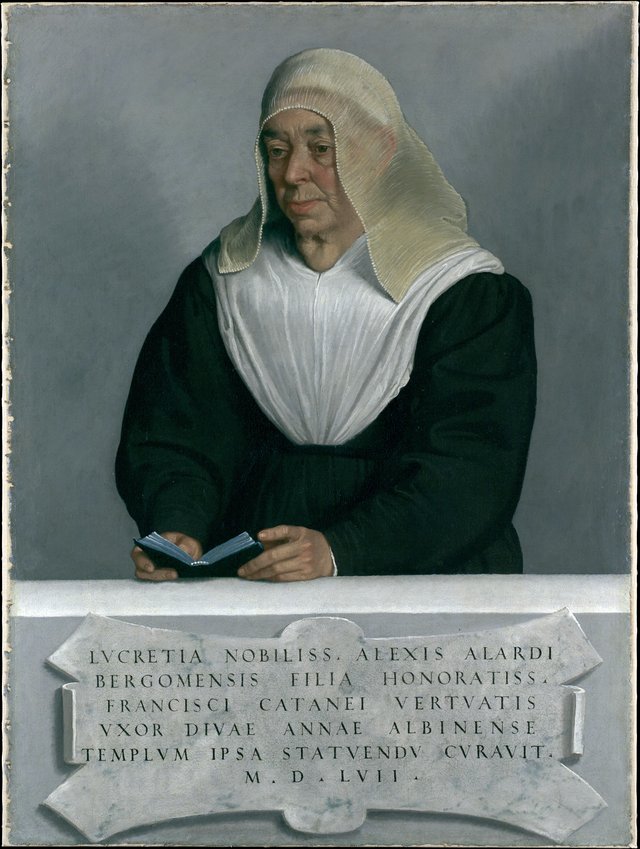 Lucrezia Agliardi Vertova (1490?–1558) by Giovanni Battista Moroni