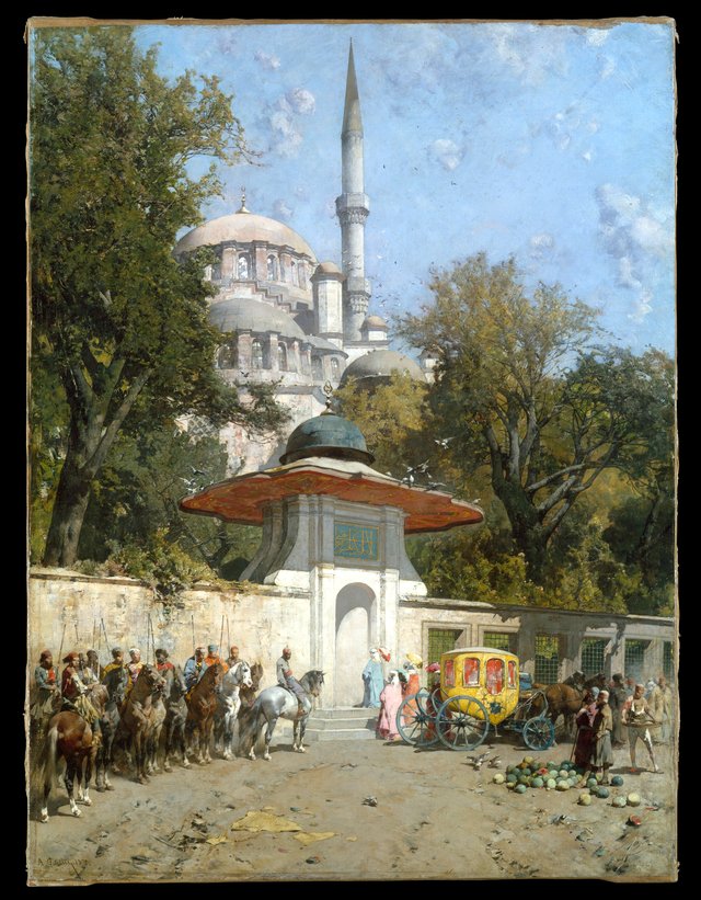 A Mosque by Alberto Pasini