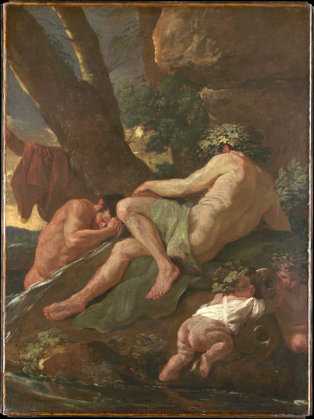 Midas Washing at the Source of the Pactolus by Nicolas Poussin