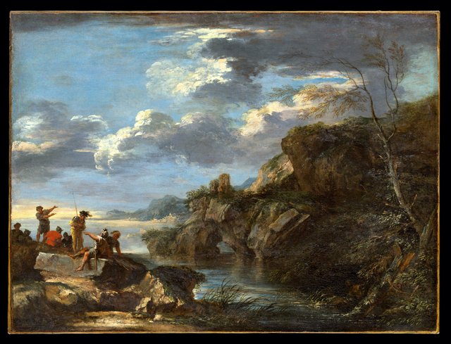 Bandits on a Rocky Coast by Salvator Rosa