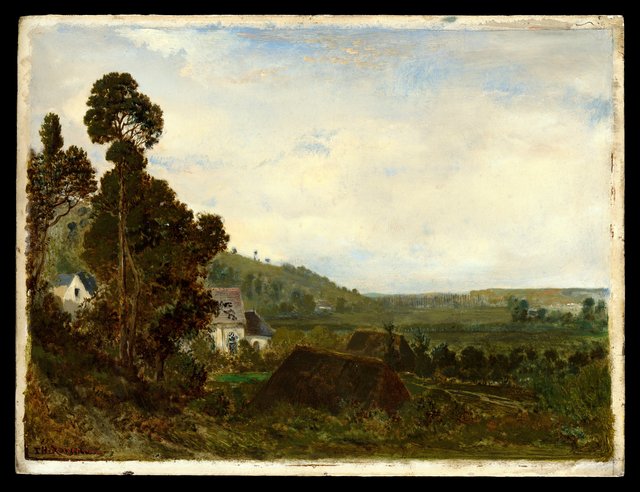 An Old Chapel in a Valley by Théodore Rousseau