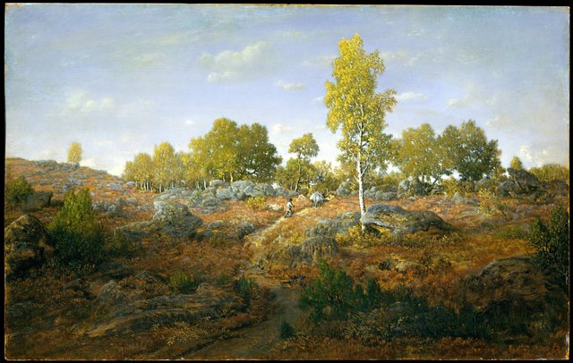 An Early Summer Morning in the Forest of Fontainebleau by Théodore Rousseau