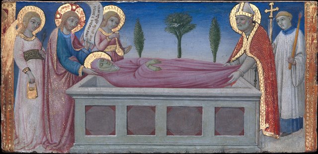 The Burial of Saint Martha by Sano di Pietro