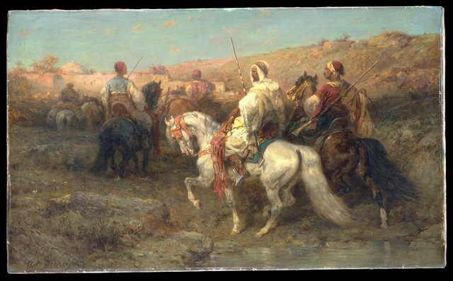 Arabs on the March by Adolf Schreyer