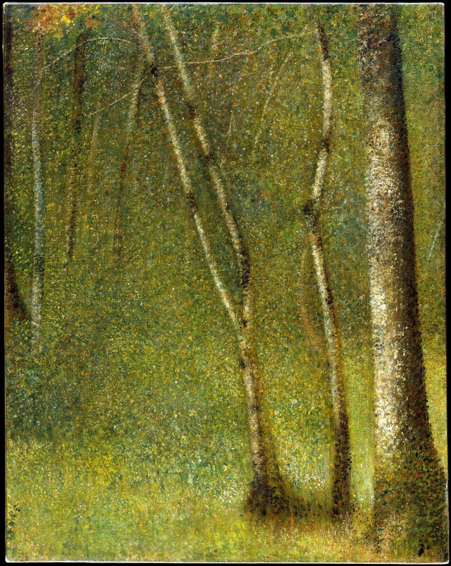 The Forest at Pontaubert by Georges Seurat