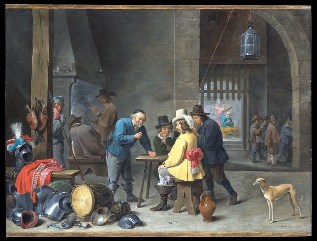 Guardroom with the Deliverance of Saint Peter by David Teniers the Younger