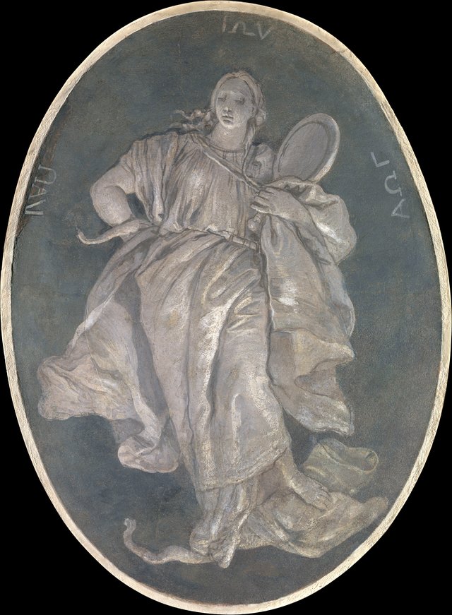 Allegorical Figure Representing Prudence by Giovanni Battista Tiepolo