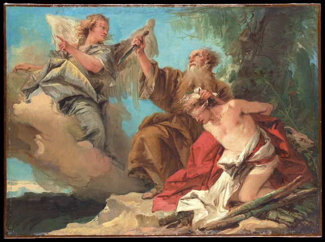 The Sacrifice of Isaac by Giovanni Domenico Tiepolo
