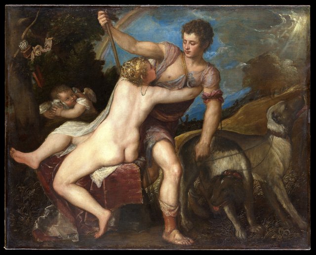 Venus and Adonis by Titian