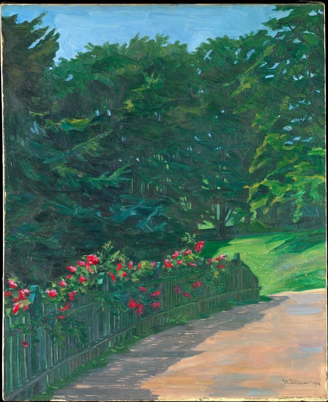 Rose Hedge by Wilhelm Trübner