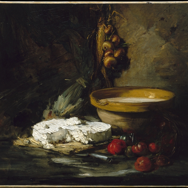 Still Life with Cheese by Antoine Vollon