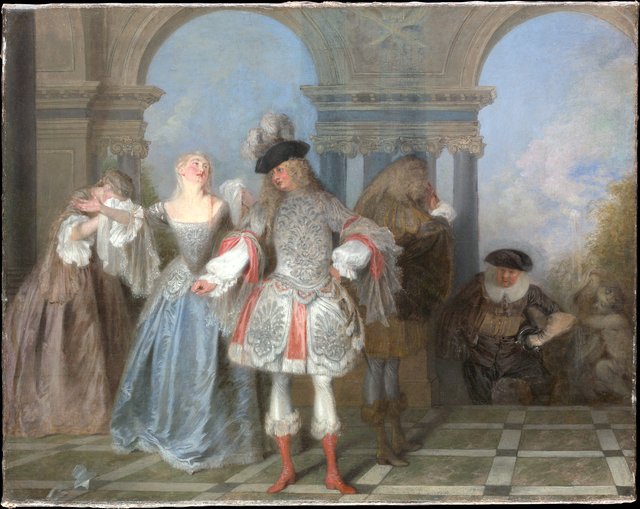 The French Comedians by Jean-Antoine Watteau