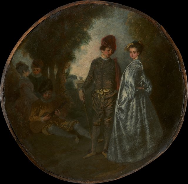 The Cascade by Jean-Antoine Watteau