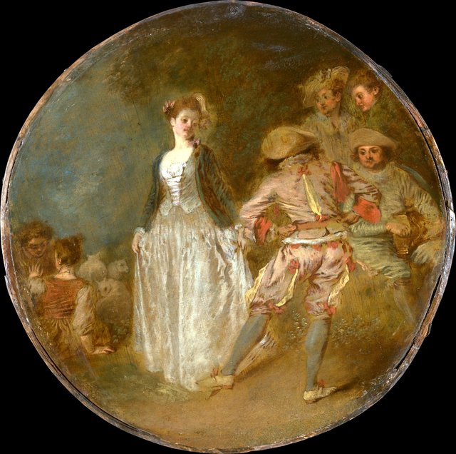 The Country Dance by Jean-Antoine Watteau