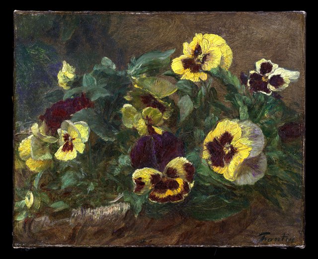 Pansies by Henri Fantin-Latour