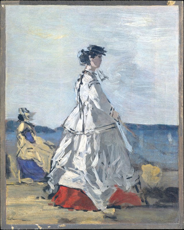 Princess Pauline Metternich (1836–1921) on the Beach by Eugène Louis Boudin