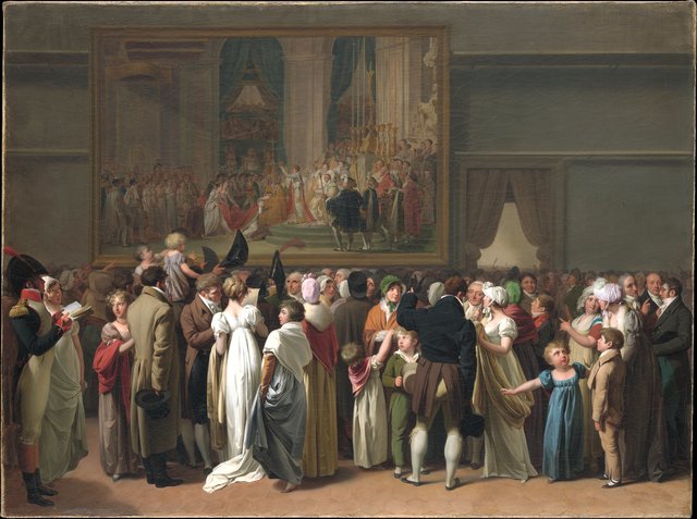 The Public Viewing David's "Coronation" at the Louvre by Louis-Léopold Boilly