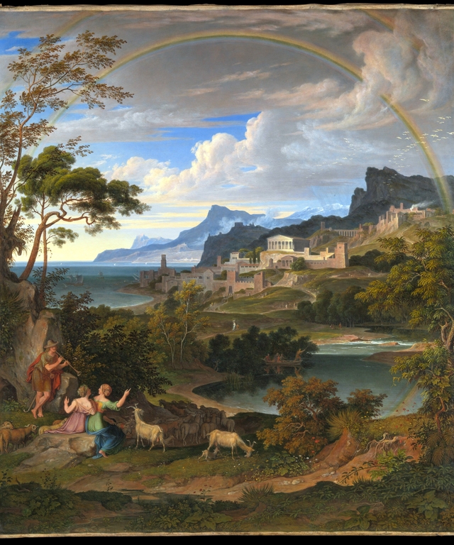 Heroic Landscape with Rainbow by Joseph Anton Koch