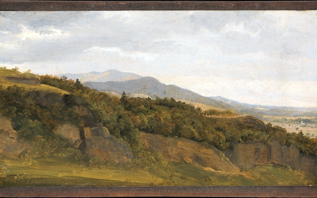 German Landscape with View toward a Broad Valley by Fritz Petzholdt