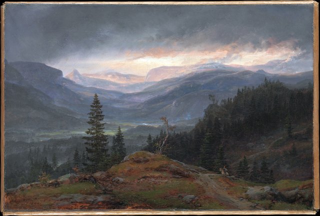 View over Hallingdal by Johan Christian Dahl