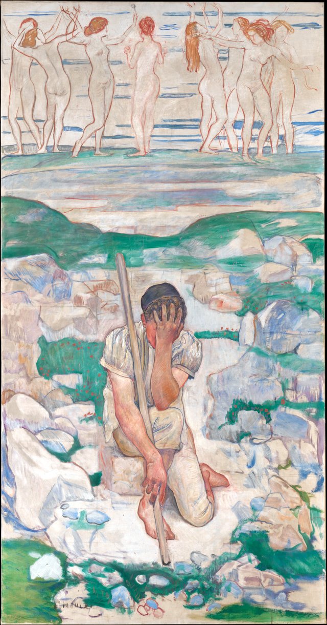 The Dream of the Shepherd (Der Traum des Hirten) by Ferdinand Hodler