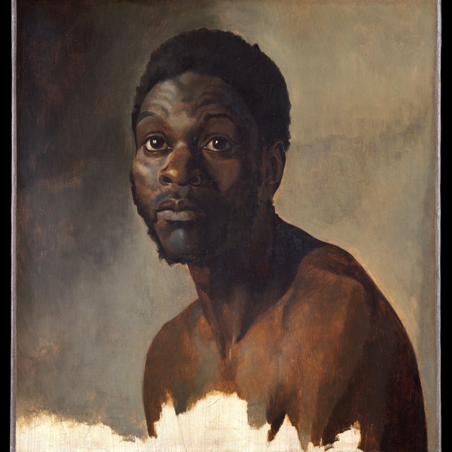 Bust-Length Study of a Man by François-Auguste Biard