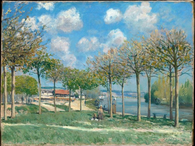 The Seine at Bougival by Alfred Sisley