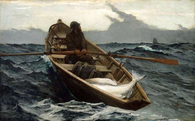 The Fog Warning by Winslow Homer