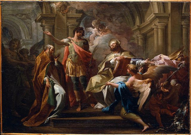 Saints Ippolito, Taurino, and Ercolano by Antonio González Velázquez