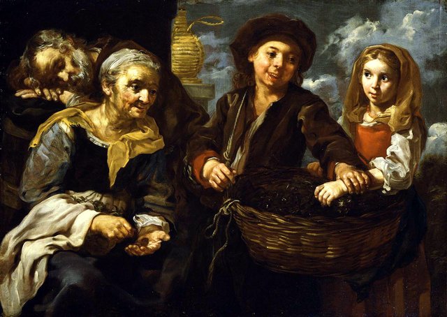Young Boy Selling Vegetables by Bernhard Keil