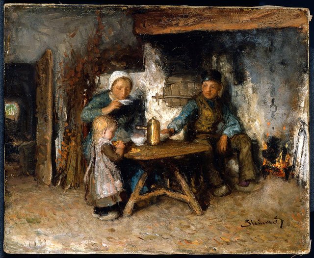 Cottage Interior by Bernard Blommers