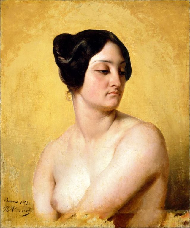 Study of Olympe Pelissier as Judith by Horace Vernet