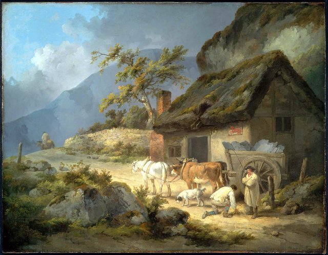 Carters with a Load of Slate by George Morland