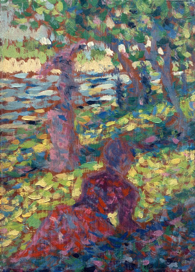 Woman in a Park by Georges Seurat