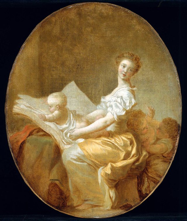 Mother and Child by Jean-Honoré Fragonard
