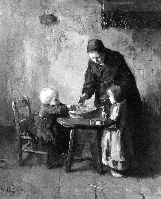 Mid-day Meal by Albert Neuhuys