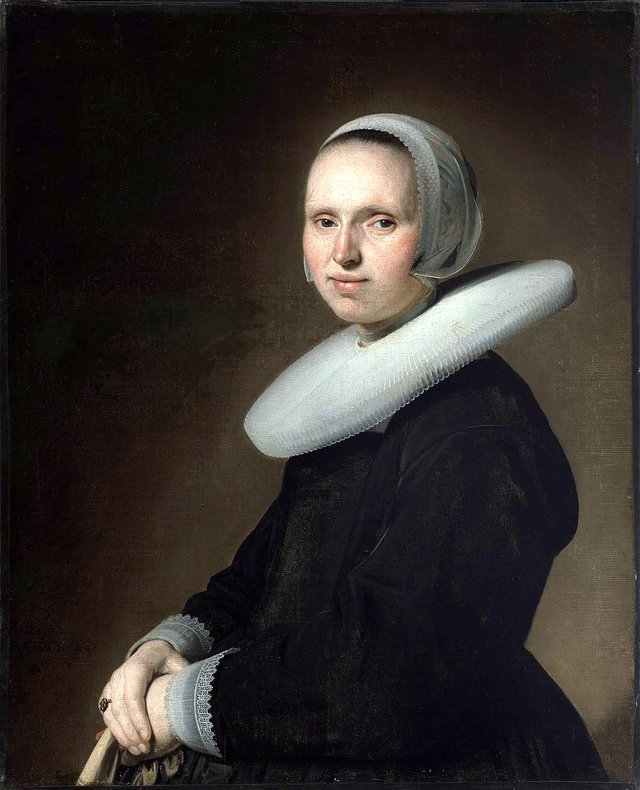 Portrait of a Woman in Black by Johannes Cornelisz Verspronck
