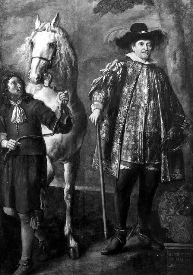 Hendrik van Halmale with his Horse and Groom by Jürgen Ovens
