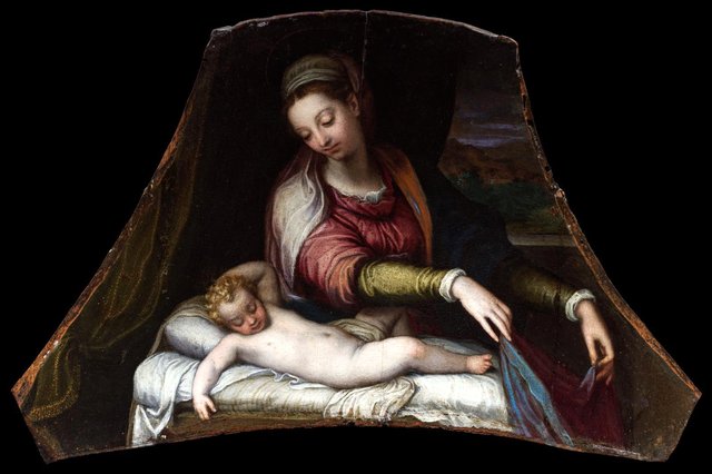 Virgin Adoring the Sleeping Christ Child by Lavinia Fontana