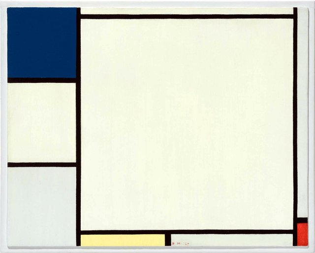 Composition with Blue, Yellow, and Red by Piet Mondrian