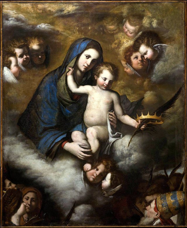 The Virgin and Child in Glory by Pietro Novelli