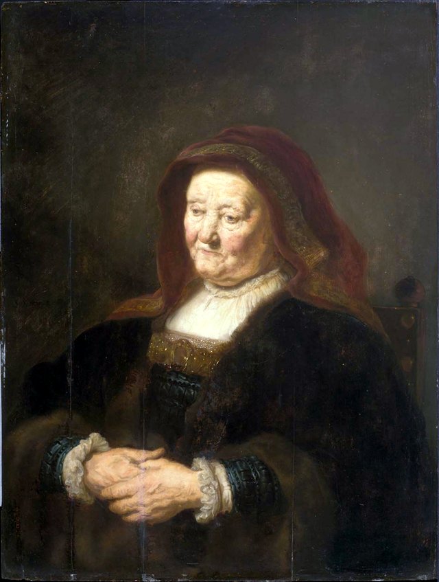 Portrait of an Old Woman by Salomon Koninck