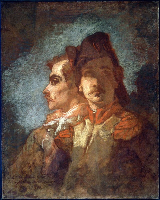 Two Soldiers by Thomas Couture