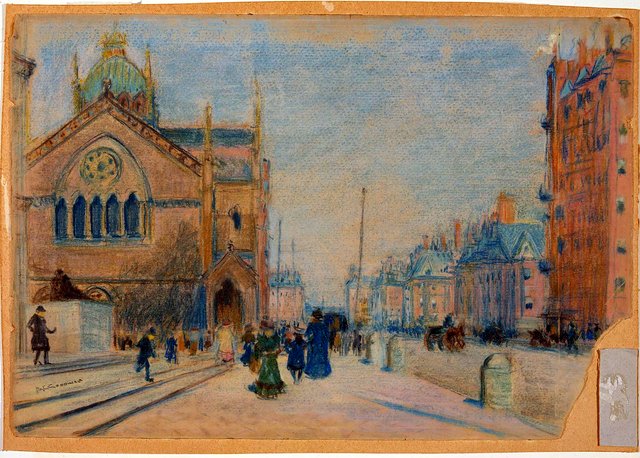 Dartmouth Street from Copley Square by Arthur Clifton Goodwin