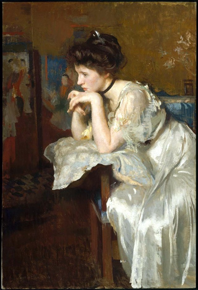 Reverie (Katharine Finn) by Edmund Charles Tarbell