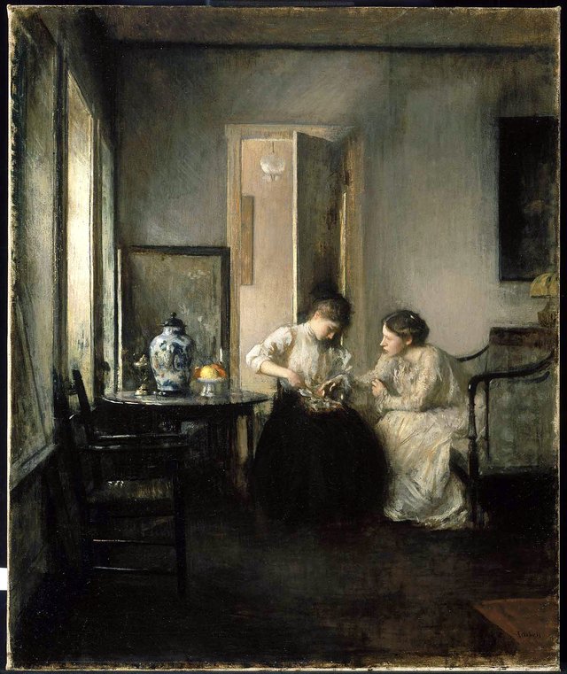 New England Interior by Edmund Charles Tarbell