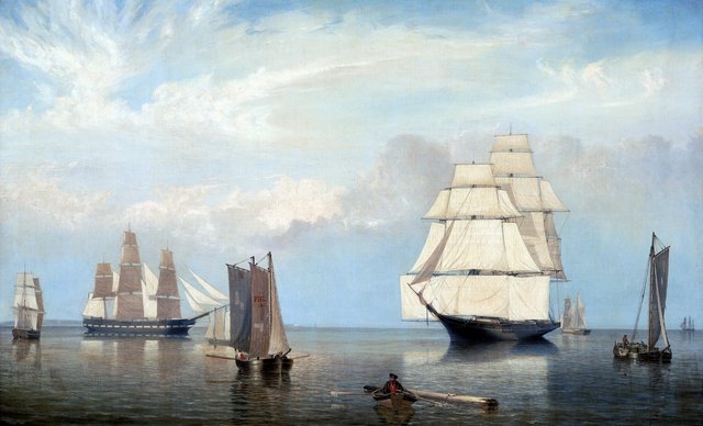 Salem Harbor by Fitz Henry Lane