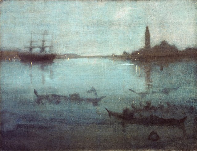 Nocturne in Blue and Silver: The Lagoon, Venice by James McNeill Whistler