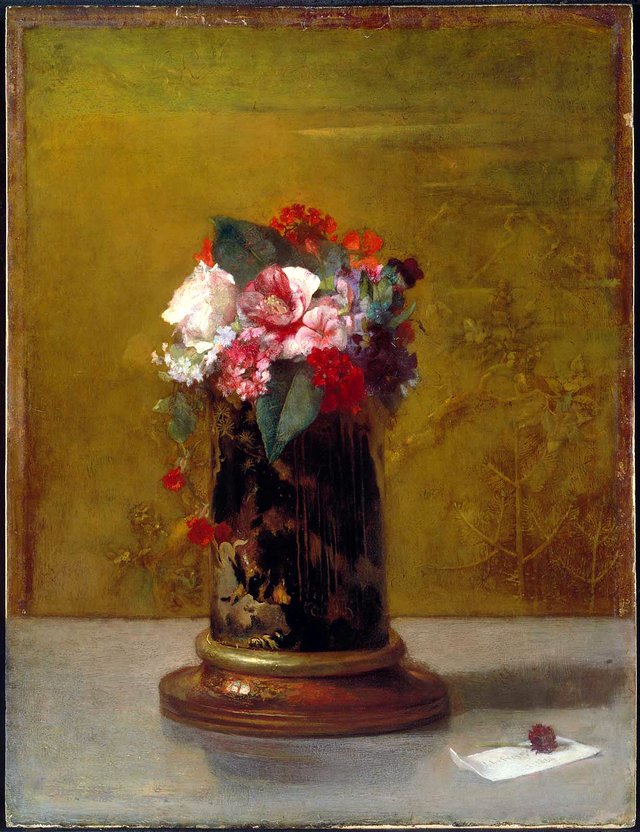 Vase of Flowers by John La Farge