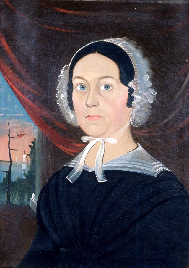 Lady with Black Hair by Sturtevant J. Hamblin